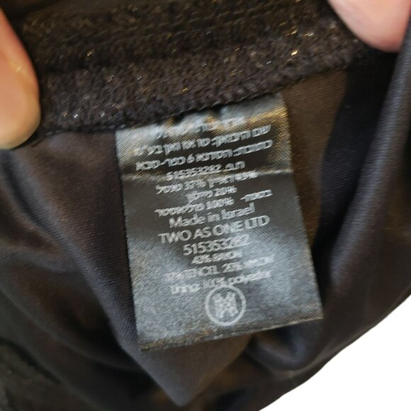 Sabina Musayev Black Metallic Ruched Dress Long Sleeve Party Holiday Fun Sexy - Picture 13 of 16